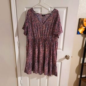 Shein 4xl midi empire waist dress
